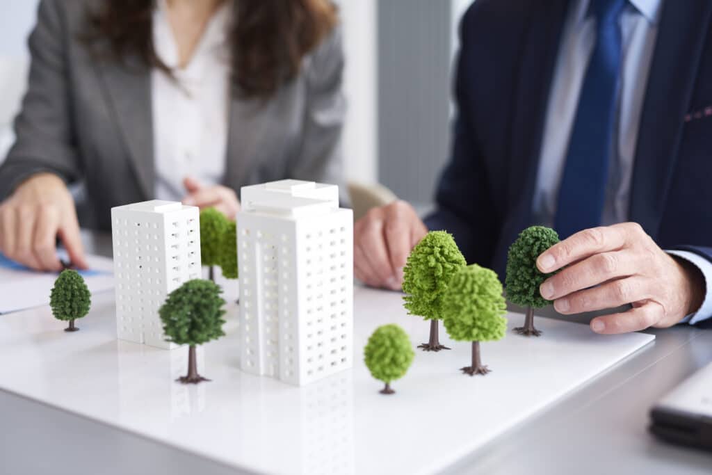 Projet de construction d’immeubles de standing avec espaces verts sur des terrains à bâtir 